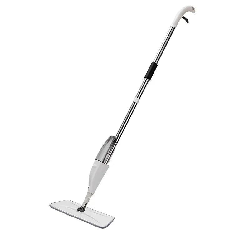 Clarify.pk spray mop with ergonomic handle and flat microfiber cleaning pad for efficient floor cleaning