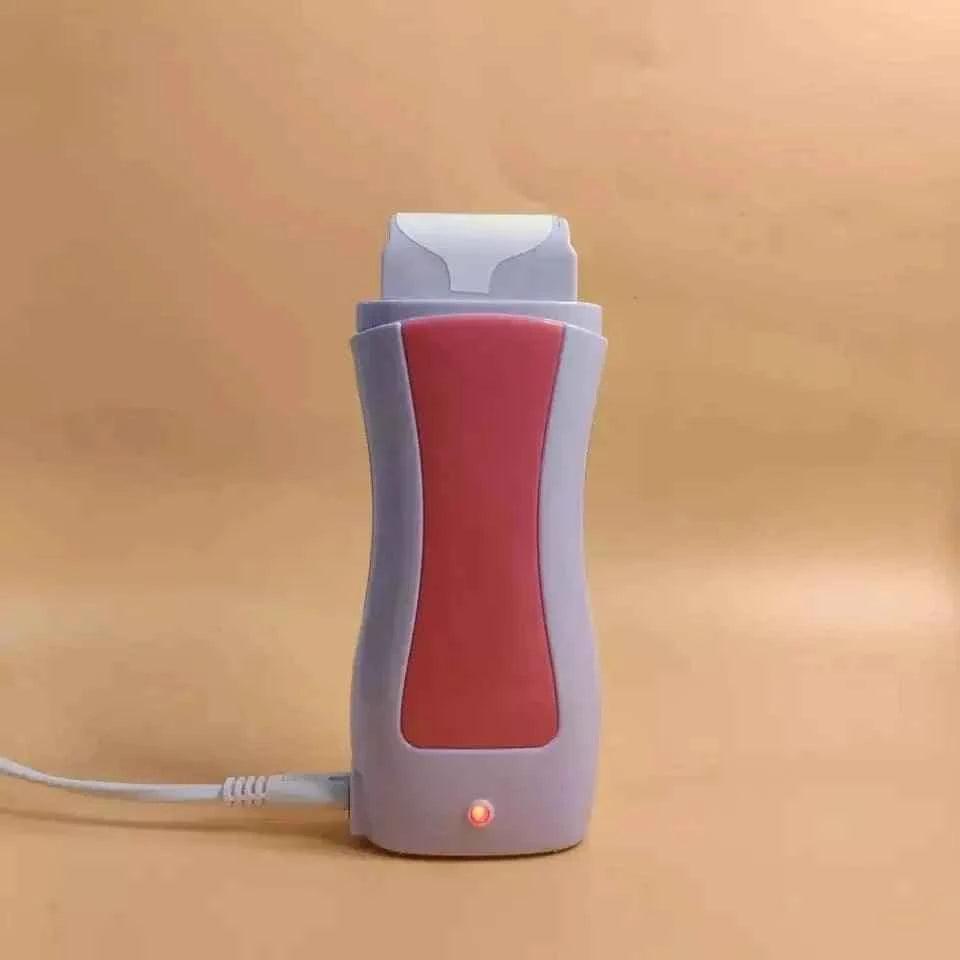 Clarify 3 in 1 wax heater with red and gray design for warming wax cartridges