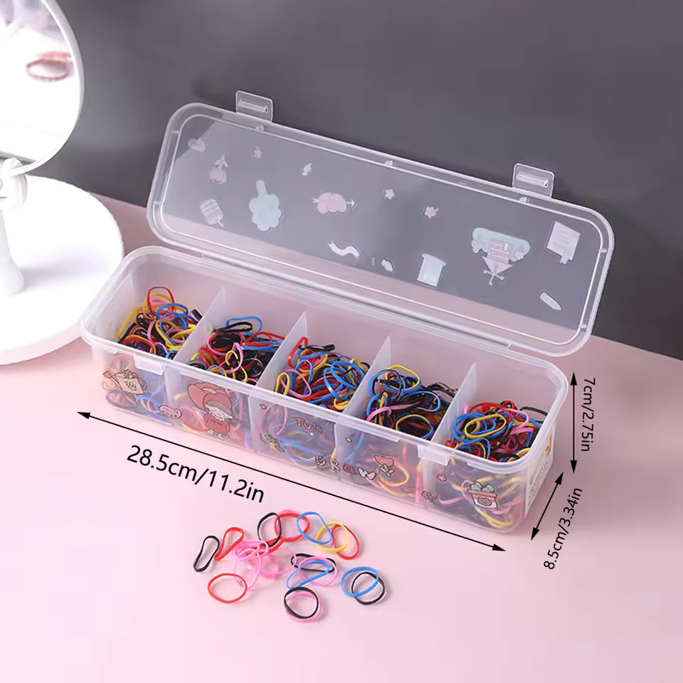 Clarify.pk plastic jewelry storage box with multiple compartments and clear lid for organizing small accessories