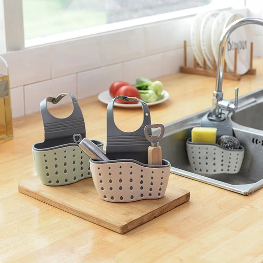 Clarify.pk kitchen cabinet parts sink hanging storage organizer holding sponge and utensils by the sink
