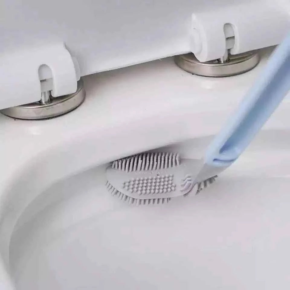 Clarify.pk golf toilet brush long handle cleaning inside toilet bowl with silicone bristles