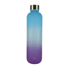 Clarify.pk gradient color outdoor water cup with blue to purple fade and silver cap