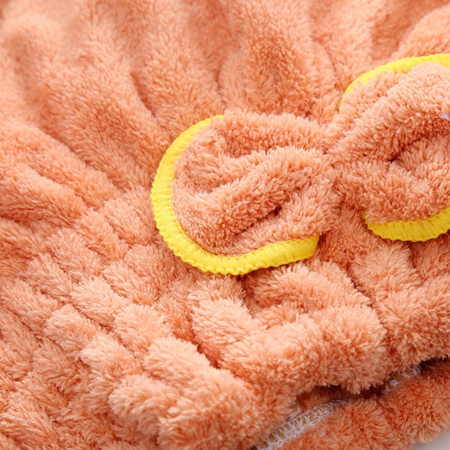 Microfiber Bowknot Towel Wrap, Quick Hair Drying Bath Towel, Spa Bowknot Wrap Towel Hat, Cap for Bath Bathroom, Comfortable Bath Spa Cap, Turban for Drying Curly Long Thick Hair, Highly Absorbent Hair Drying Towel