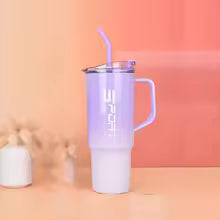 3 Pieces Water Bottle Set by Clarify.pk featuring a purple insulated bottle with lid and straw