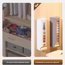 Hanging drawer organizer for socks with multiple compartments for easy access and organized storage