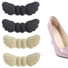Clarify.pk heel pads for women shoes in black and beige to provide comfort and support inside footwear