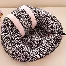 Clarify.pk infant baby support seat with leopard print design for comfortable baby seating