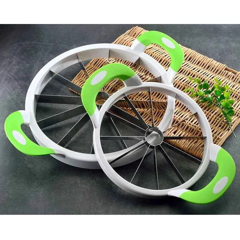 Large watermelon knife set with ergonomic handles for easy slicing and serving of watermelon