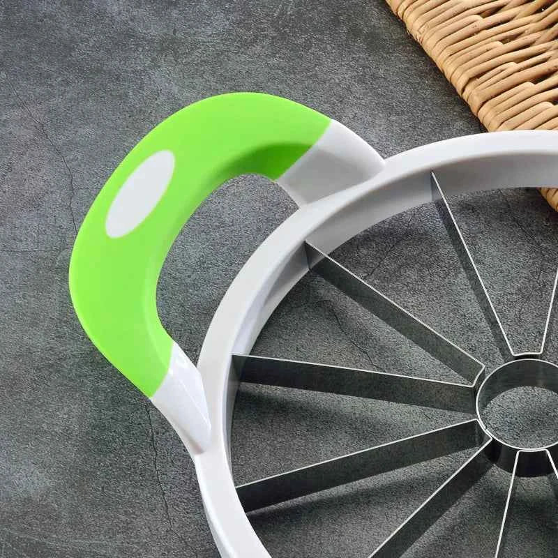 Large watermelon knife with ergonomic handle for easy slicing and serving of watermelons
