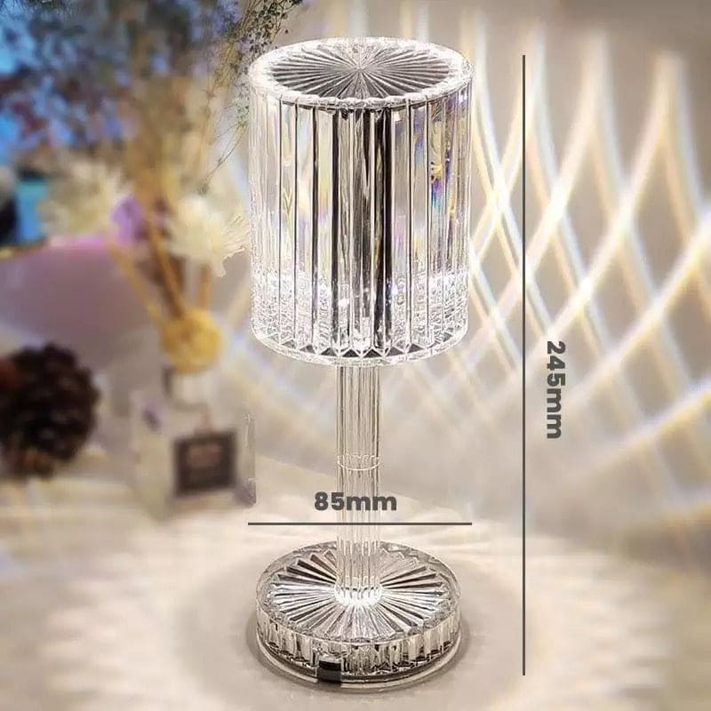 Clarify.pk led crystal projection lamp with clear crystal design and measurements 245mm height and 85mm width