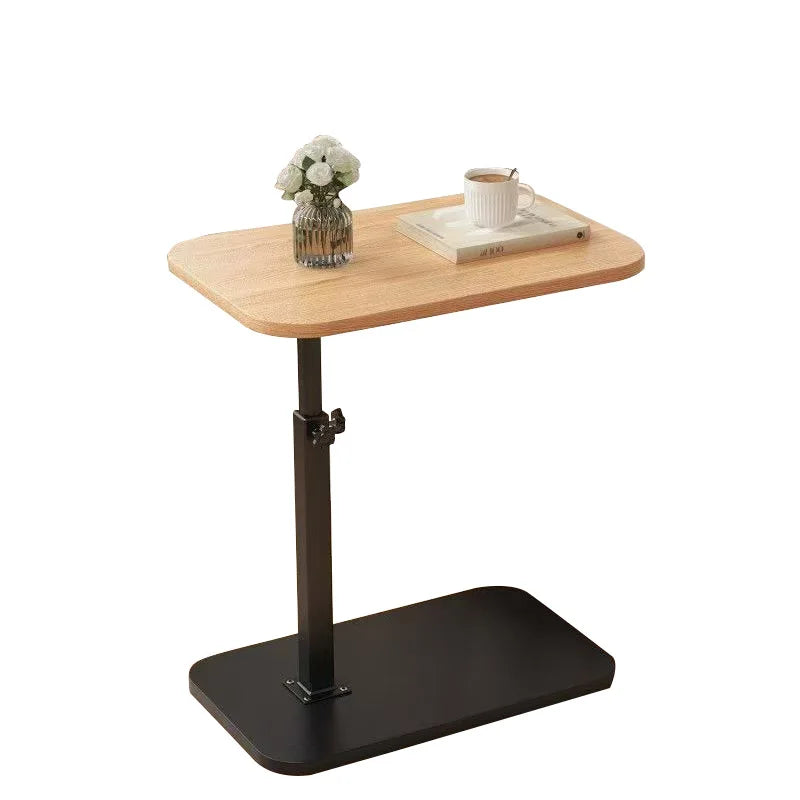 Clarify.pk lifting side table for living room with adjustable height and wooden top