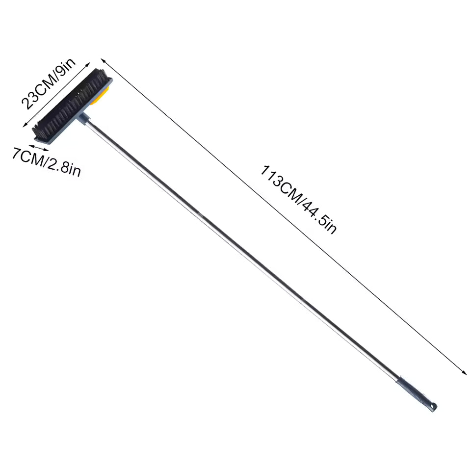 Clarify.pk long handle floor cleaning brush with durable bristles and 44.5 inch metal handle for easy cleaning