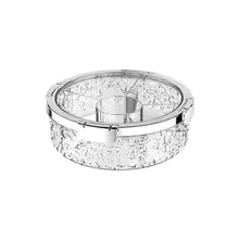 Luxury dry fruit tray by Clarify.pk with elegant transparent design and silver accents