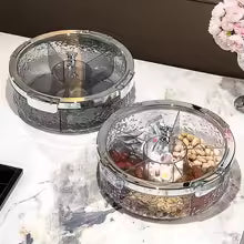 Luxury dry fruit tray by Clarify.pk with multiple compartments for assorted nuts and dried fruits