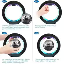 Clarify.pk magnetic levitation globe lamp floating with LED light and hand interaction