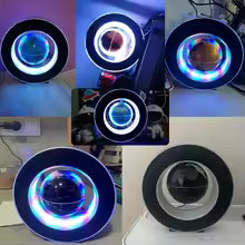 Clarify.pk magnetic levitation globe lamp with colorful LED lights and floating globe design