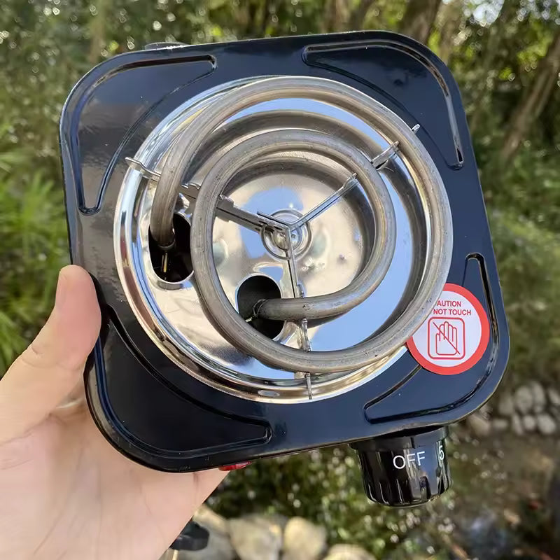 Clarify.pk mini electric stove coal burner with metal heating coil and adjustable temperature knob