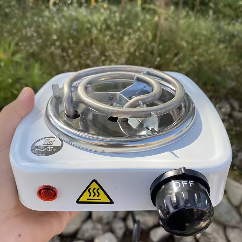 Clarify.pk mini electric stove coal burner with single coil burner and adjustable temperature knob