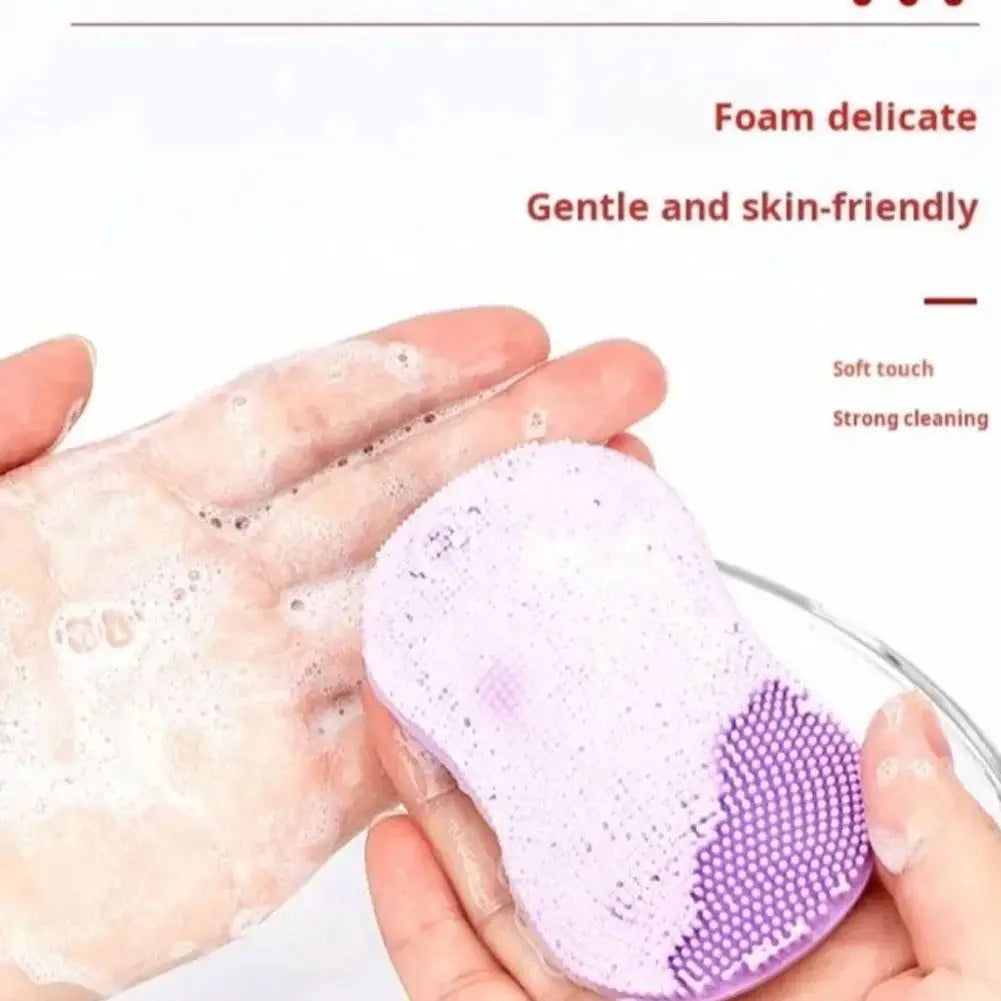 Clarify.pk mini facial cleansing brush silicone with soft bristles for gentle and strong cleaning