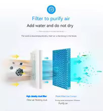 Mini portable air conditioner air cooling fan with water filter purifying indoor air