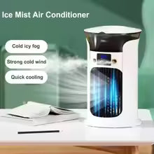 Mini USB air cooler for desk with cold icy fog and strong cold wind for quick cooling