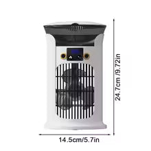 Compact mini USB air cooler for desk with white body and black vent, ideal for personal cooling
