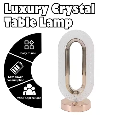 Modern luxurious nordic desk lamp luxury crystal table lamp with low power use and easy operation