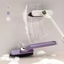 Clarify.pk multi-function crevice cleaning brush with water flow for effective bathroom cleaning