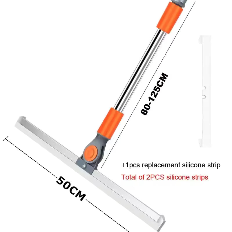 Clarify.pk multi-purpose floor mop with adjustable handle and replacement silicone strips