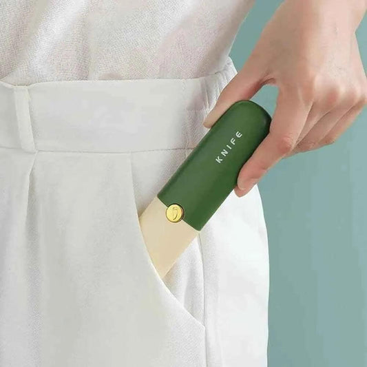 Clarify multifunctional fruit knife peeler stored conveniently in a pocket