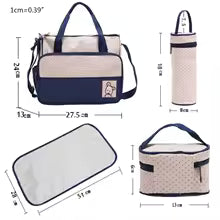 Clarify.pk multifunctional maternity handbag with insulated bottle holder and changing mat