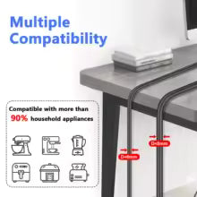 Clarify.pk cable management tool organizing cables neatly on a desk with multiple appliance compatibility