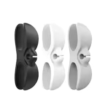 Clarify.pk cable management tool set with black and white clips for organizing home cords