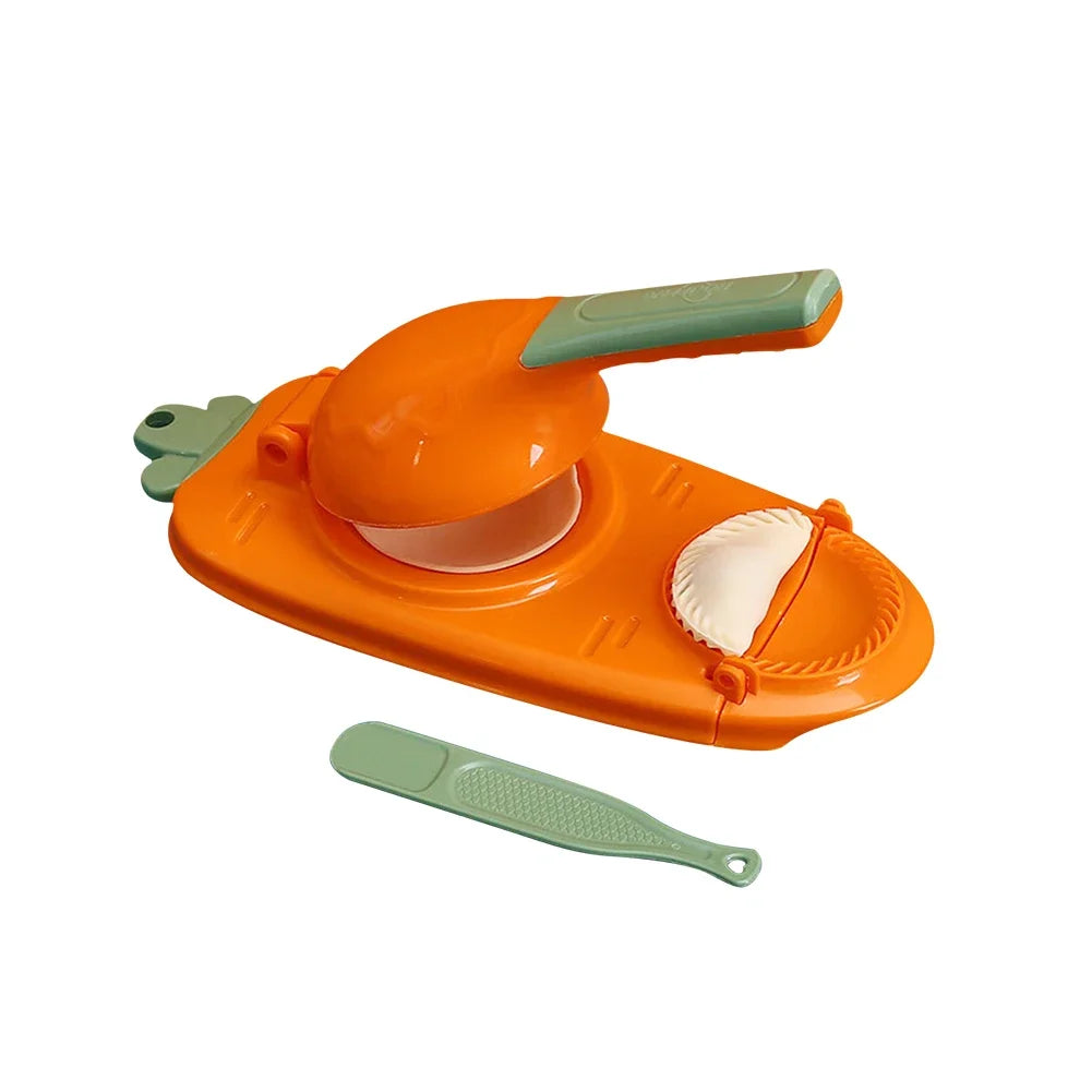 Clarify.pk 2 in 1 dumpling mold in orange and green for making dumplings and cookies easily