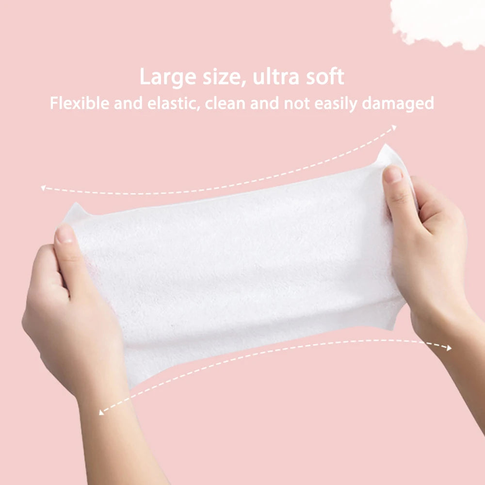 64 pcs New Soft Baby Wet Wipes ultra soft large size flexible and elastic cleaning wipes by Clarify.pk
