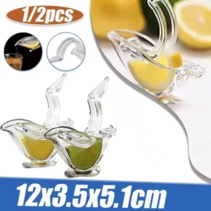 Clarify.pk portable acrylic lemon squeezer clear fruit and vegetable tool for easy juice extraction