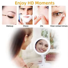 Clarify.pk portable double-sided vanity mirror for makeup, shaving, zits, and wearing contact lenses