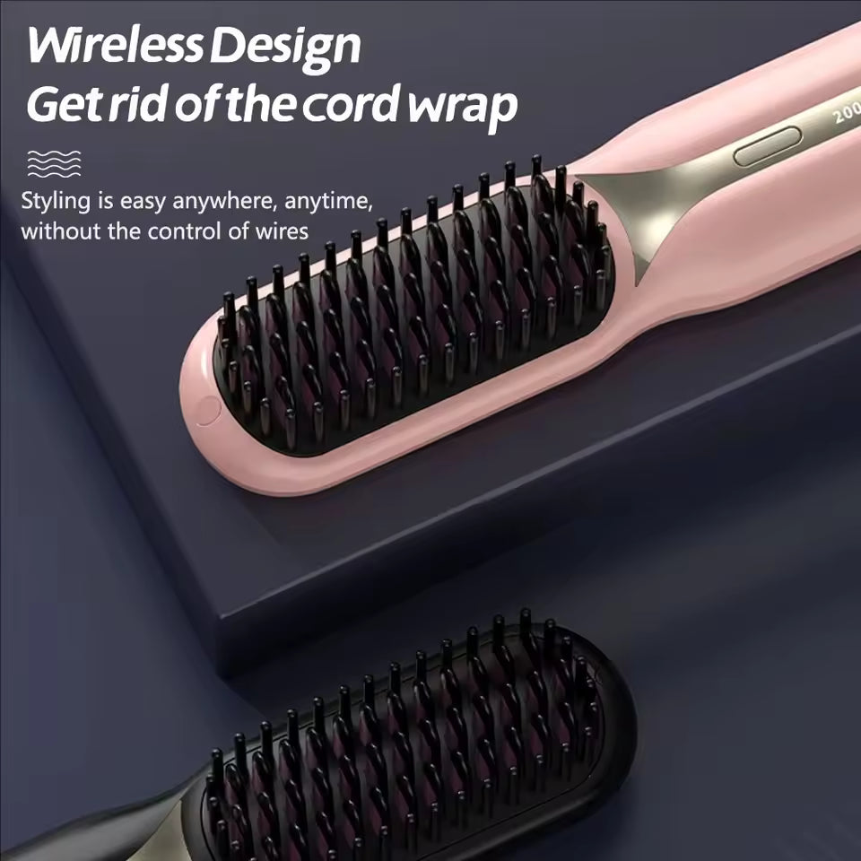 Clarify.pk portable electric hair styling comb with wireless design and easy styling anywhere