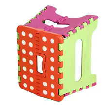 Clarify.pk portable step stool for kids and adults in colorful foldable design with handle