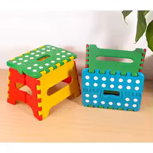 Clarify.pk portable step stool for kids and adults in colorful green, red, yellow, and blue design