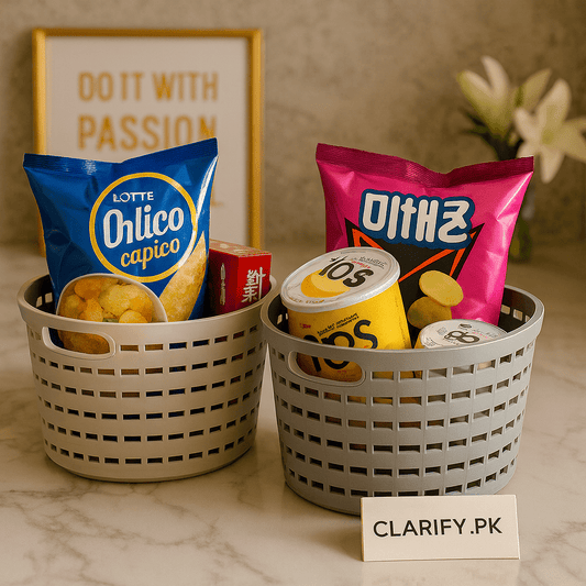 Premium Storage Basket – Multi - Purpose Organizer for Home & Kitchen - Clarify.pk