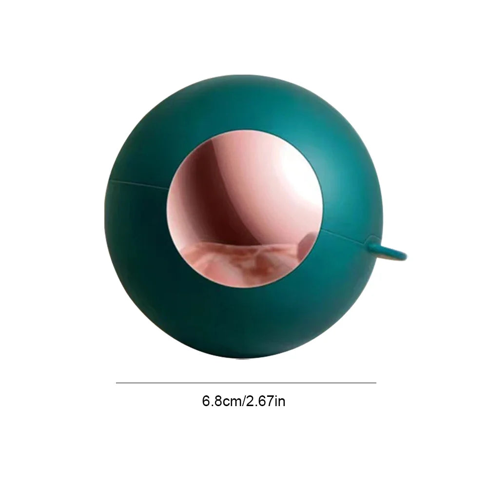 Clarify.pk reusable lint roller ball in dark green compact spherical design for easy lint removal