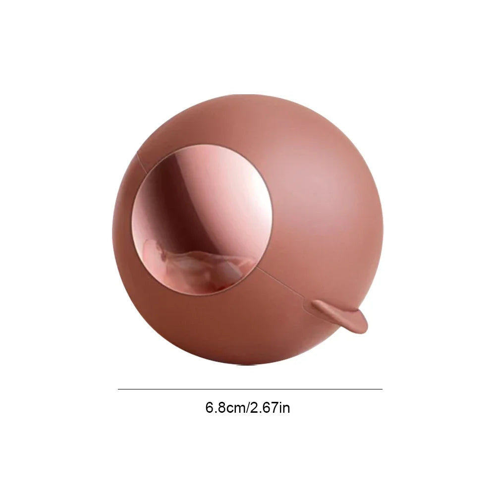Clarify.pk reusable lint roller ball in brown with compact round design for easy lint removal