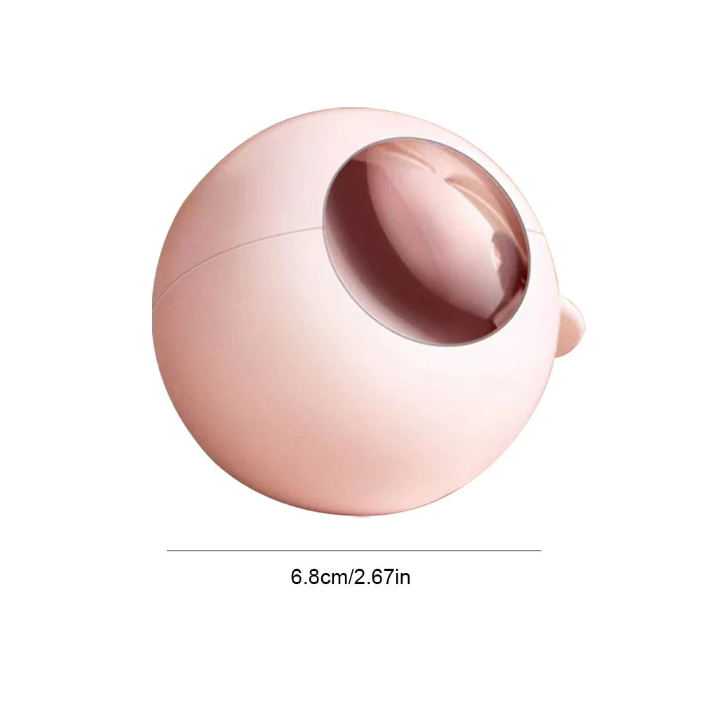 Clarify.pk reusable lint roller ball in light pink compact round design measuring 6.8 cm