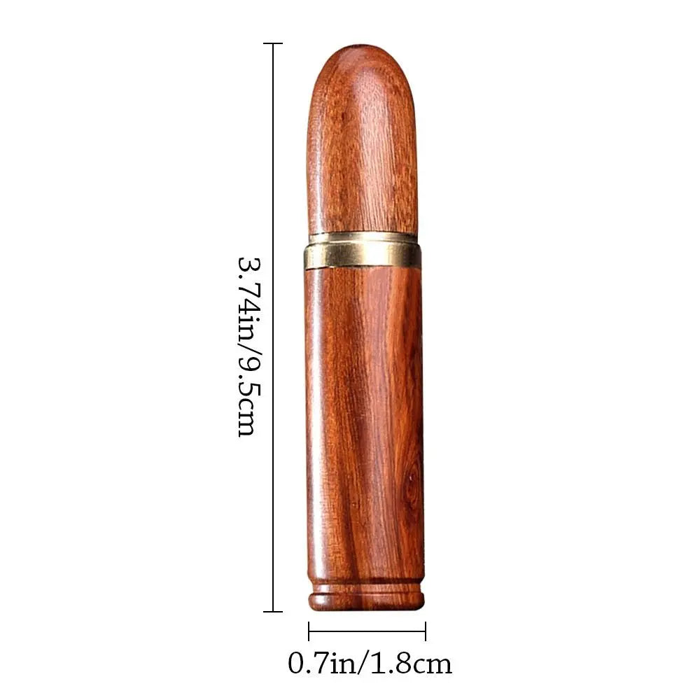 Clarify.pk sandalwood needle organizer measuring 3.74 inches height and 0.7 inches width