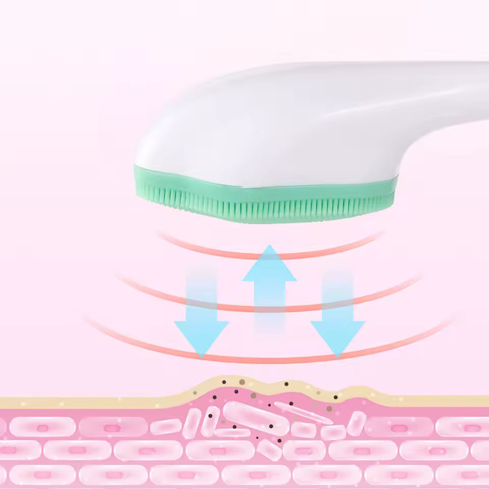 Clarify.pk silicone face cleaning brush with soft bristles exfoliating and cleansing skin deeply