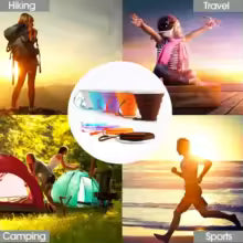 Silicone foldable cup for kids by Clarify.pk ideal for hiking, travel, camping, and sports activities