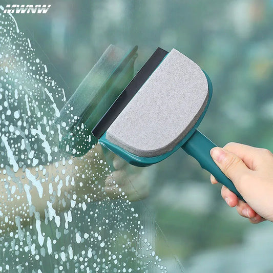 Clarify.pk silicone glass cleaner wiper with ergonomic handle cleaning soapy window glass