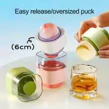 Clarify.pk silicone sphere ice mold with easy release oversized puck and multiple size options for cocktails