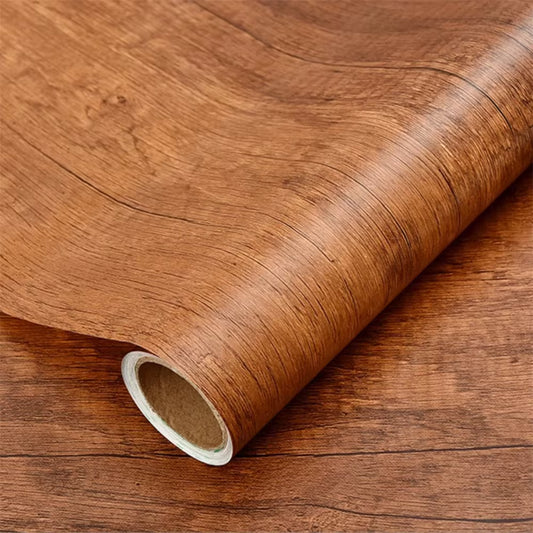 Clarify.pk brown wood texture self adhesive furniture stickers roll wallpaper for easy furniture makeover